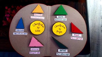 Model on types of triangles | School project | Maths school project on types of triangles | 3D model