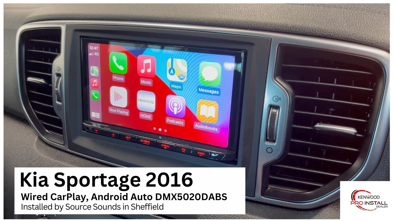 Kia Sportage Gets Car Stereo Upgrade DMX7520DABS Apple CarPlay 