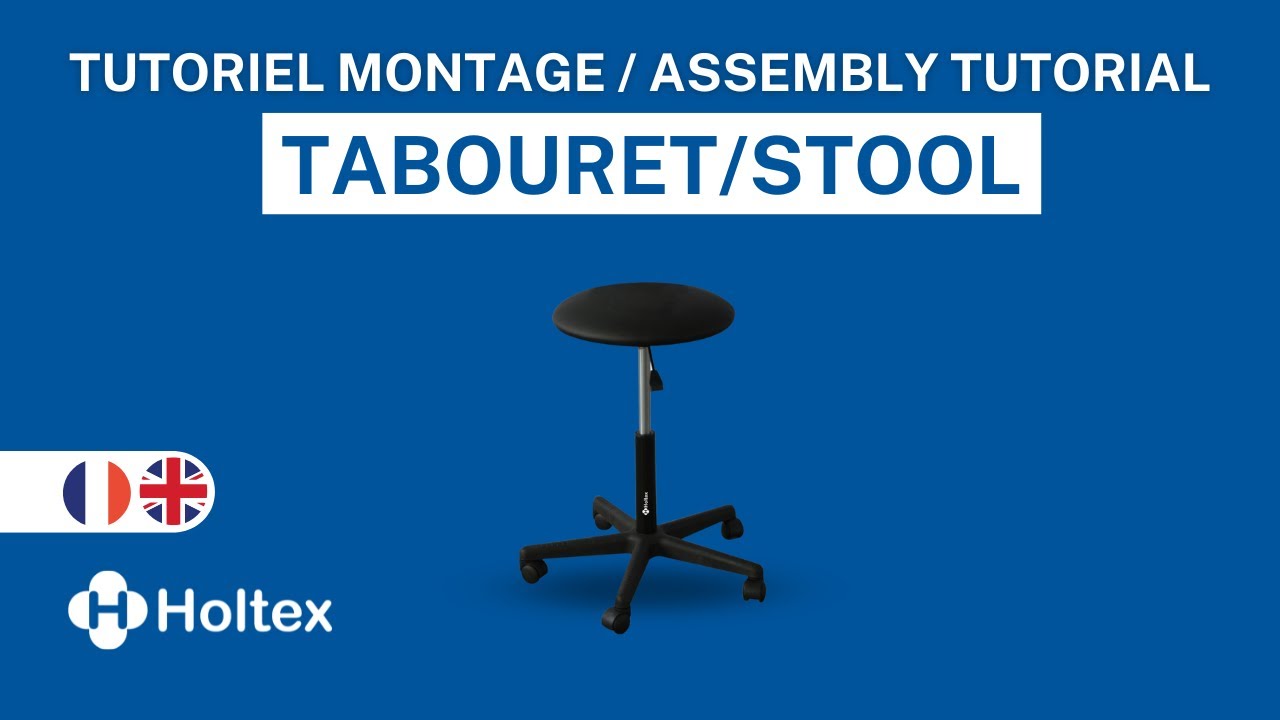 Tabouret réglable à 5 roulettes Holtex