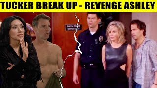 Tucker hugs Audra and says goodbye to Ashley - they are leaving Genoa CBS Young And The Restless