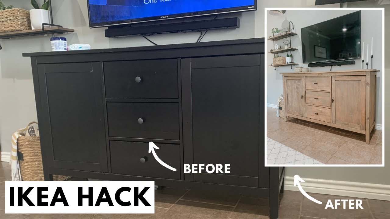 DIY EXTREME IKEA HACK | HOW TO UPDATE FURNITURE WITH NEW HARDWARE | HEMNES  IKEA FURNITURE - YouTube