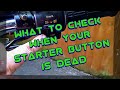 What to check when your starter button is dead