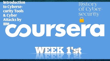 Introduction to Cybersecurity Tools & Cyber Attacks ||WEEK 1