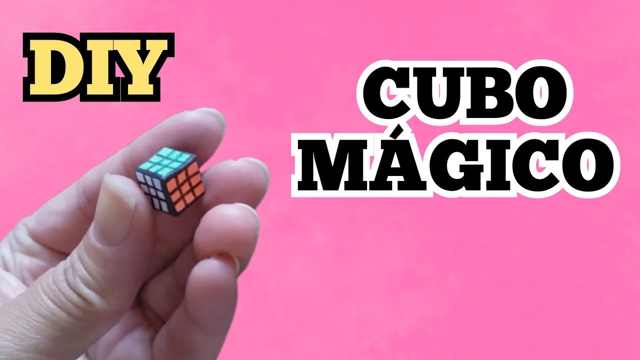 Como fazer Cubo mágico | Diy miniatura para Barbie e outras bonecas