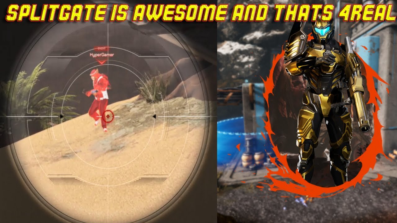 Splitgate crossplay gameplay