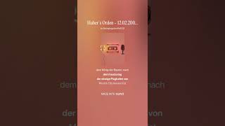 113 1 Huber`s Orden 12 02 2001