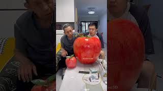 Grandpa’s Day With Giant and Tiny Things Was Hilarious 😳😂🛁🍎🪥✨ #shorts #viral