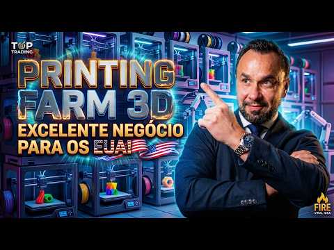 Os Negócios MAIS LUCRATIVOS para BRASILEIROS nos EUA (Printing Farms 3D) 🇺🇸