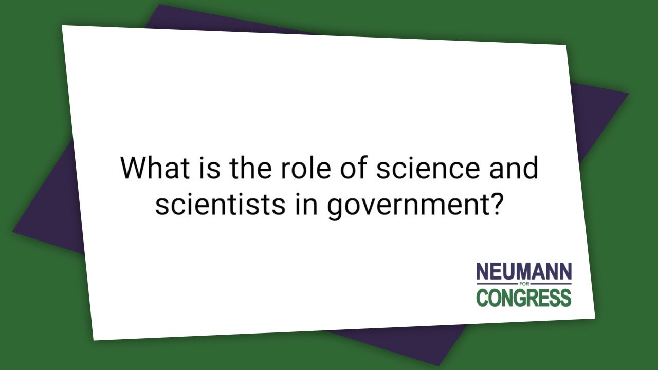 What is the role of science and scientists in government? - YouTube