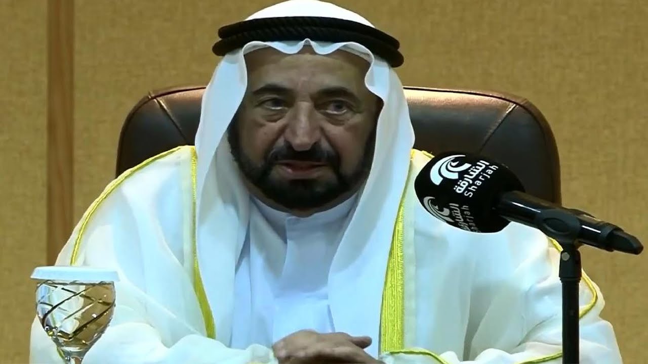 حديث حاكم الشارقة مع أئمة وخطباء ووعاظ مساجد الشارقة، خلال افتتاح مبنى دائرة الشؤون الإسلامية