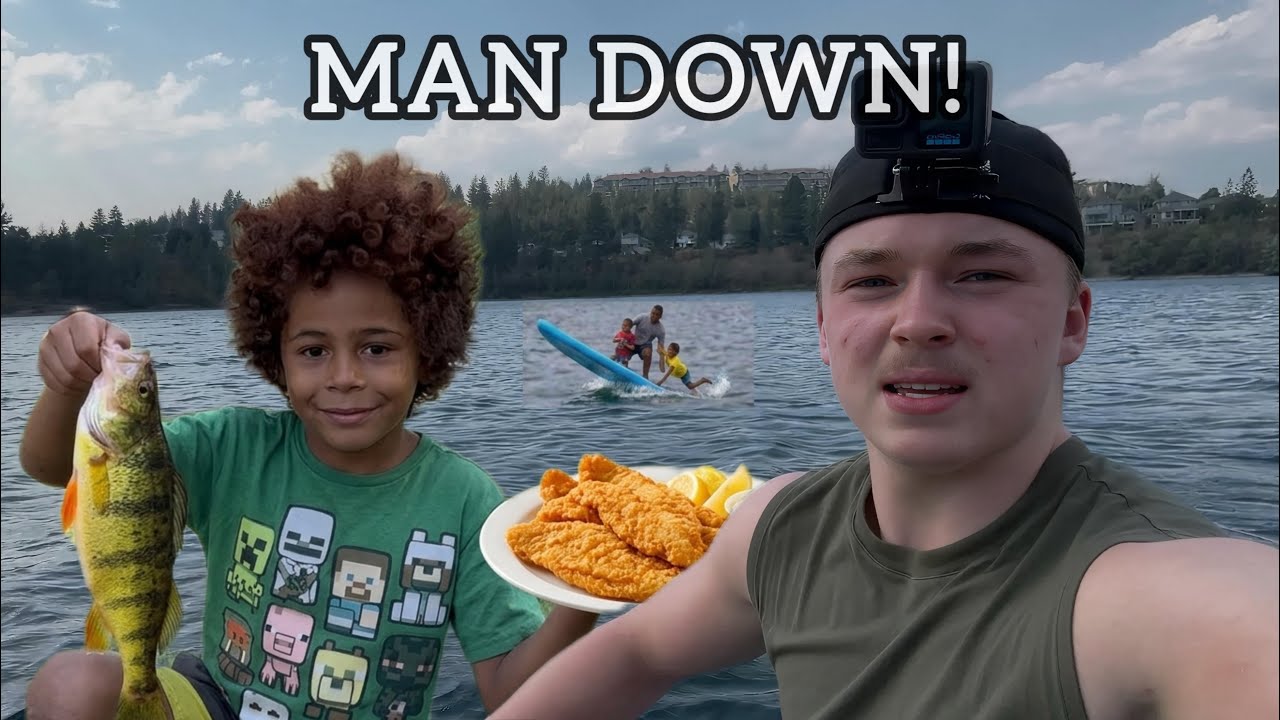 Paddle Board Fishing Trout & Big Perch Catch And Cook GONE WRONG