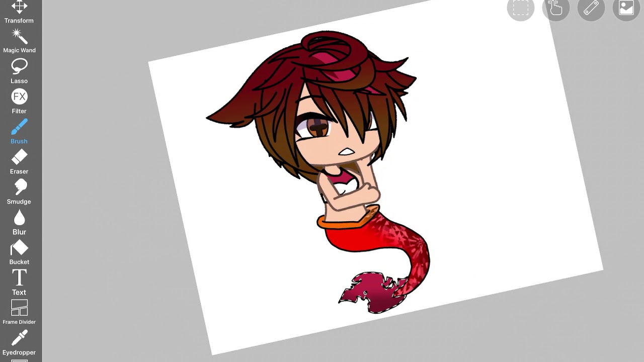 How to draw a mermaid tail- - YouTube