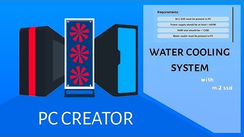 Pc Creator: water cooling system | install | m.2 ssd | gameplay tutorial  build pc | mysterious evil