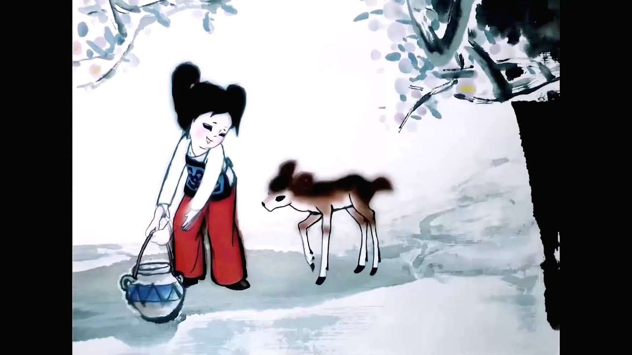 HD/FPS/色修復 中国水墨動画 鹿鈴 1982 The Deer's Bell .chinese