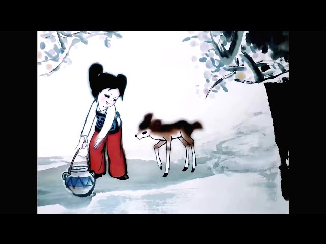 HD/FPS/色修復中国水墨動画鹿鈴1982 The Deer's Bell .chinese