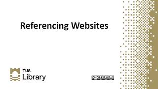 Referencing Websites in Harvard Cite Them Right