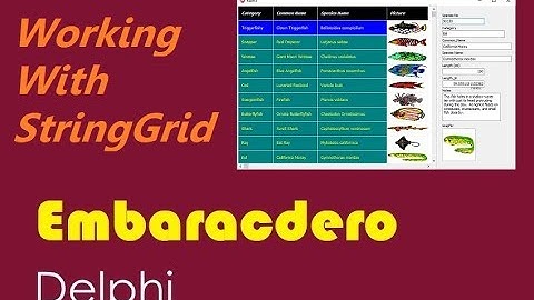 018-Working With StringGrid in Delphi ** Arabic **