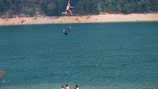 Celebrity Biggest lake bike jump ever - Worthless Films Profile