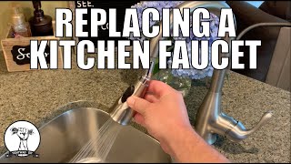 EASY: Replacing a Kitchen Sink Faucet  Step by Step Tutorial