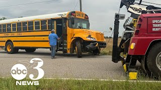 'Not very fun': Students describe crash involving school bus and tractor in Escambia County, Florida 'Not very fun': Students describe crash involving school bus and tractor in Escambia County, Florida