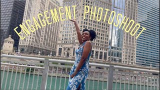 Engagement photoshoot in Chicago || Vlog