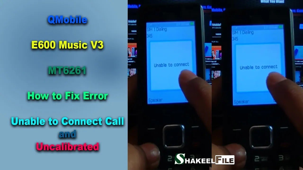 How to Fix QMobile E600 Music V3 Network Problem & Uncalibrated Error | Shakeel File 🛠️