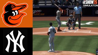 Yankees vs. Orioles Simulation | 5/2/26 | MLB The Show 26 PS5 Gameplay