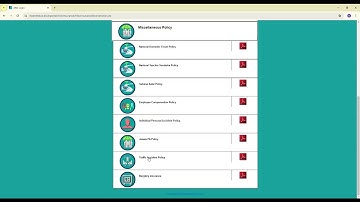 UB Portal Menu and Modules
