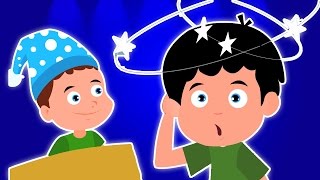 Diez En La Cama | Cartoon para los niños | video educativo | la poesía infantil | Ten In The Bed