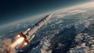 Deep Focus Rocket Journey | Serene Ambient Music for Study Aid & Work Flow