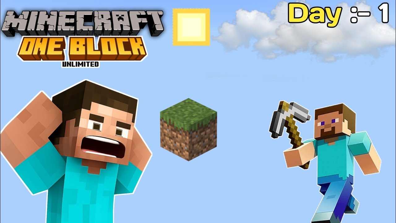 I WAS STOCKED IN MINECRAFT ONE BLOCK!! 🥀😞 ( Pocket edition EP 1)