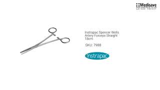 Instrapac Spencer Wells Artery Forceps Straight 18cm 7988 1920x1080