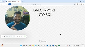 Learning SQL Video 6: Importing data into SQL