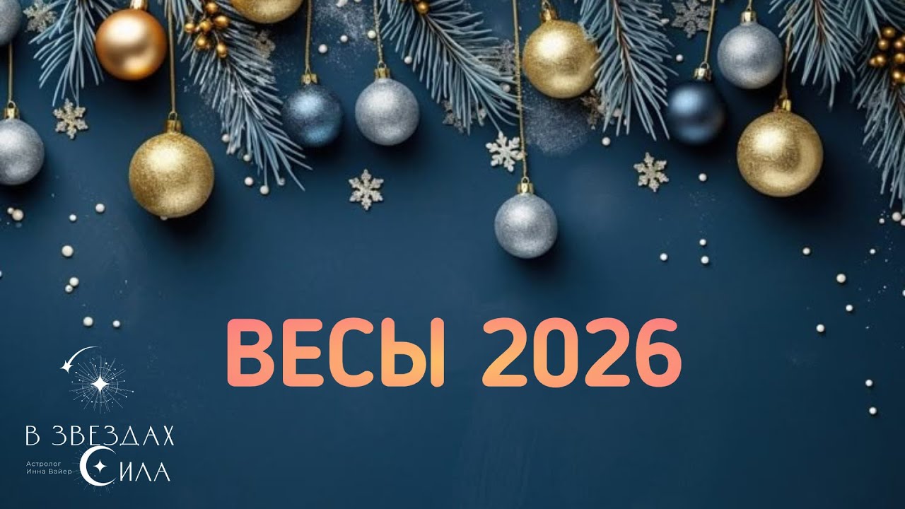 ВЕСЫ. АСТРОЛОГИЧЕСКИЙ ПРОГНОЗ НА 2026.