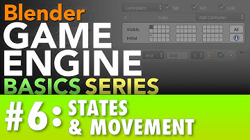 Blender Game Engine Basics Tutorial #6 : States & Movement #b3d #gamelogic
