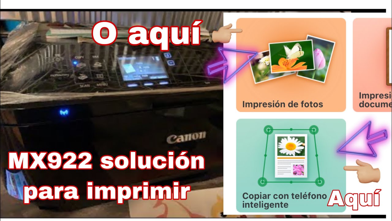 Solución para imprimir en Canon MX922