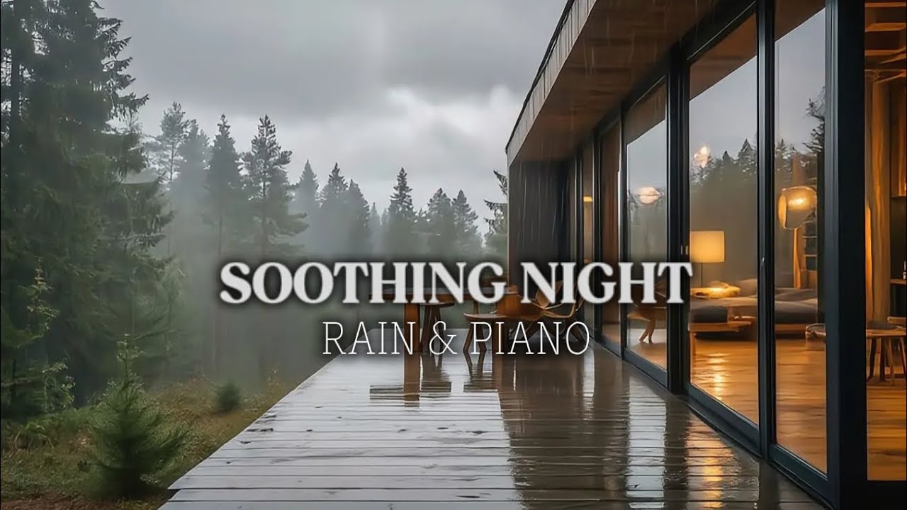 Soothing Rain and Soft Piano for Night Relaxation