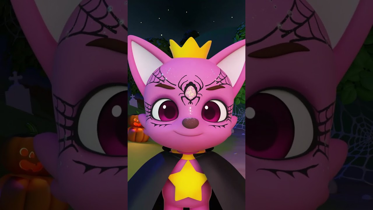 🎃 Pinkfong Wearing Halloween Makeup  