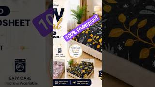 Fancy Quilted Waterproof Bedsheet With Pillow Covers#Bedsheet #WaterproofBedsheet#FittedBedsheet