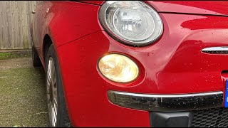 How to change a Fiat 500 Daytime Running Light Bulb