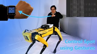 Control a robot dog with your hand using gestures with GyroPalm