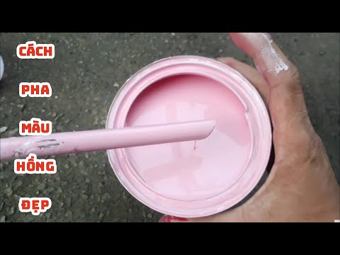 Video Cách pha màu sơn hồng - youtube