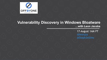 Vulnerability Discovery in Windows Bloatware