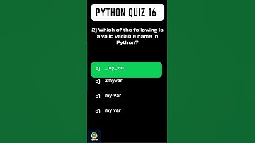 Python Quiz 16 | Learn Python Coding for Interviews or Work | Basics