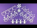 Paper Christmas craft ideas to make ❄ DIY decorations Garlands and Snowflakes