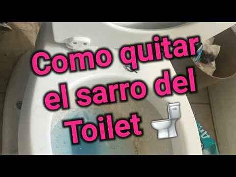 Como quitar el sarro al toilet. How to remover hard water in the toilet.