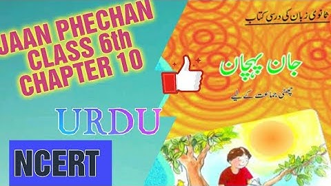 URDU || Jaan Phechan || Class 6th || Chapter 10 || NCERT