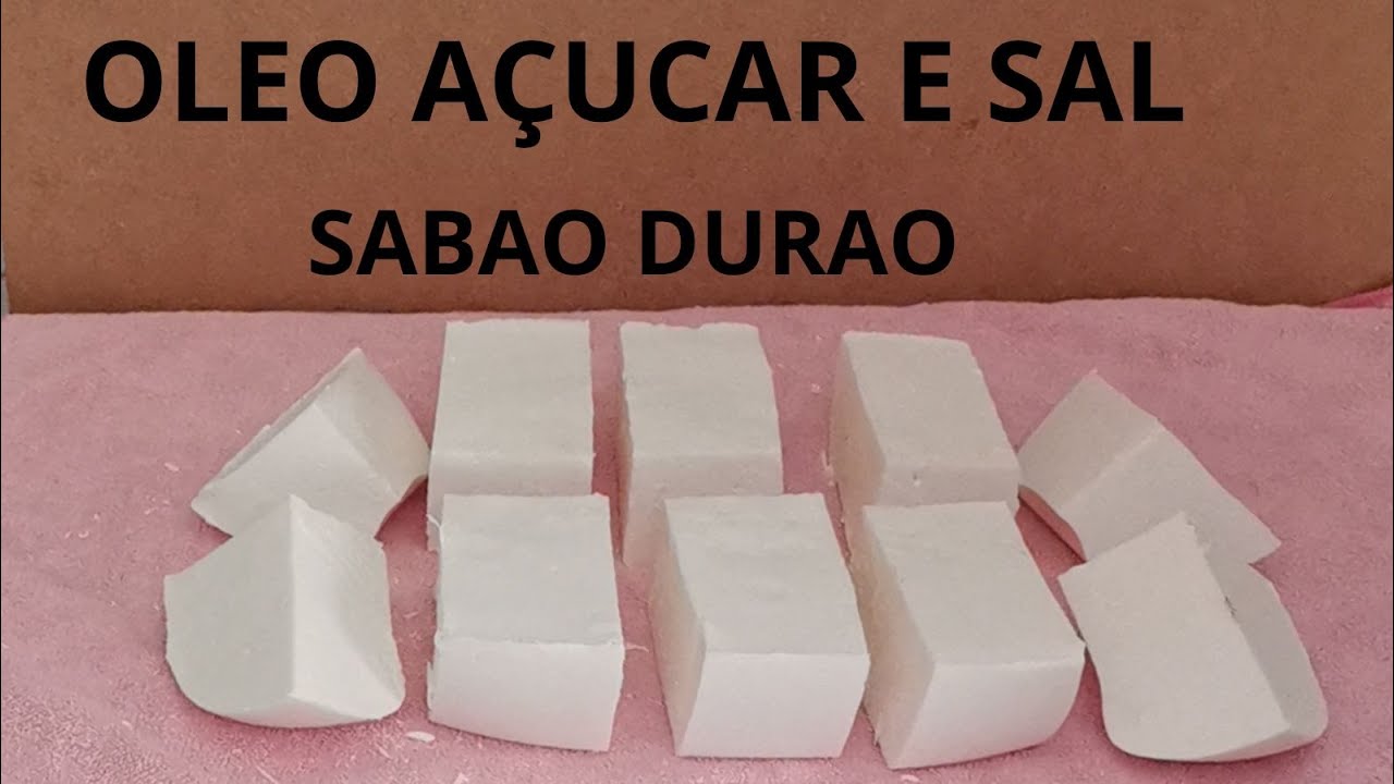 SABAO CASEIRO EM BARRA DE SAL E AÇUCAR DURAO E BRANQUINHO COM 1 LITRO DE OLEO USADO
