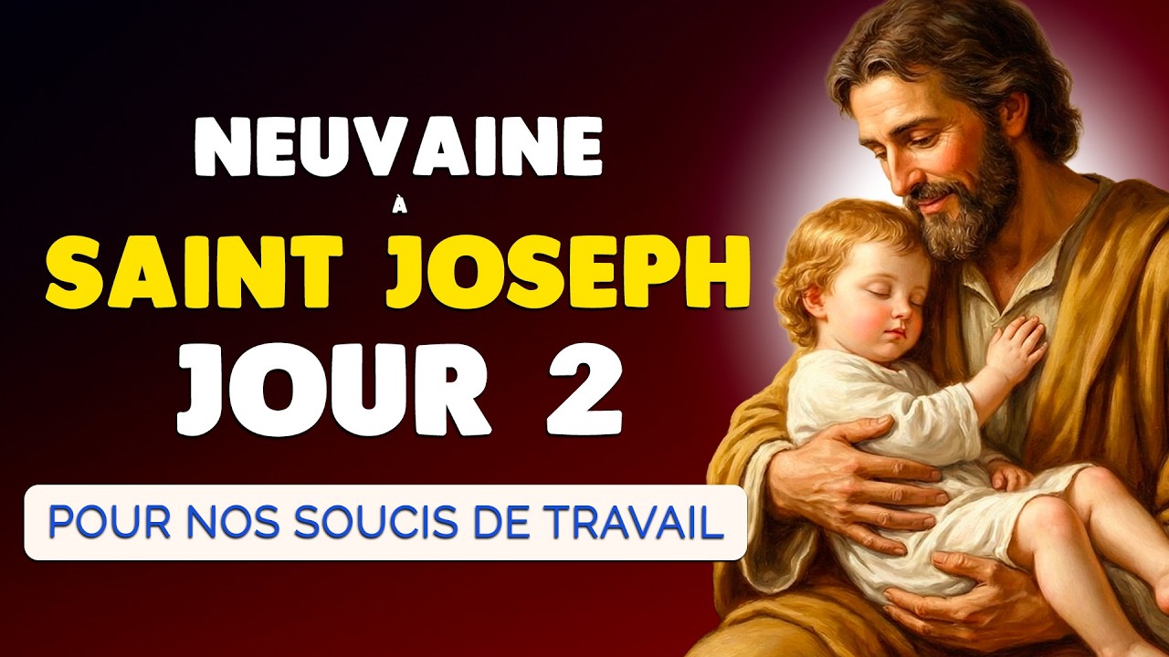 🙏 NEUVAINE à SAINT JOSEPH 2026 Jour 2 🙏 Confier les Soucis de TRAVAIL