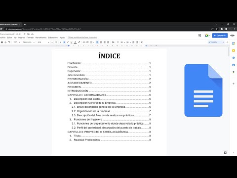 Video: ¿Cómo se crea un menú en Google Docs?